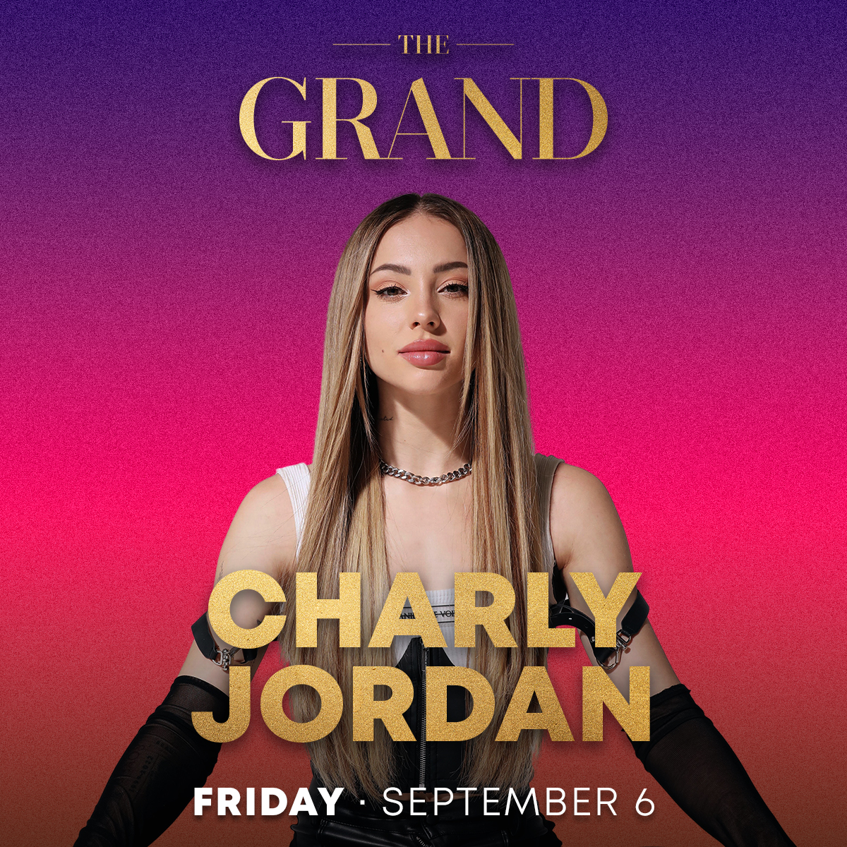✨⚡ @CharlyJordan takes over #TheGrand on Friday, September 6th! Tickets are on sale now.

ticketmaster.com/event/01006106…