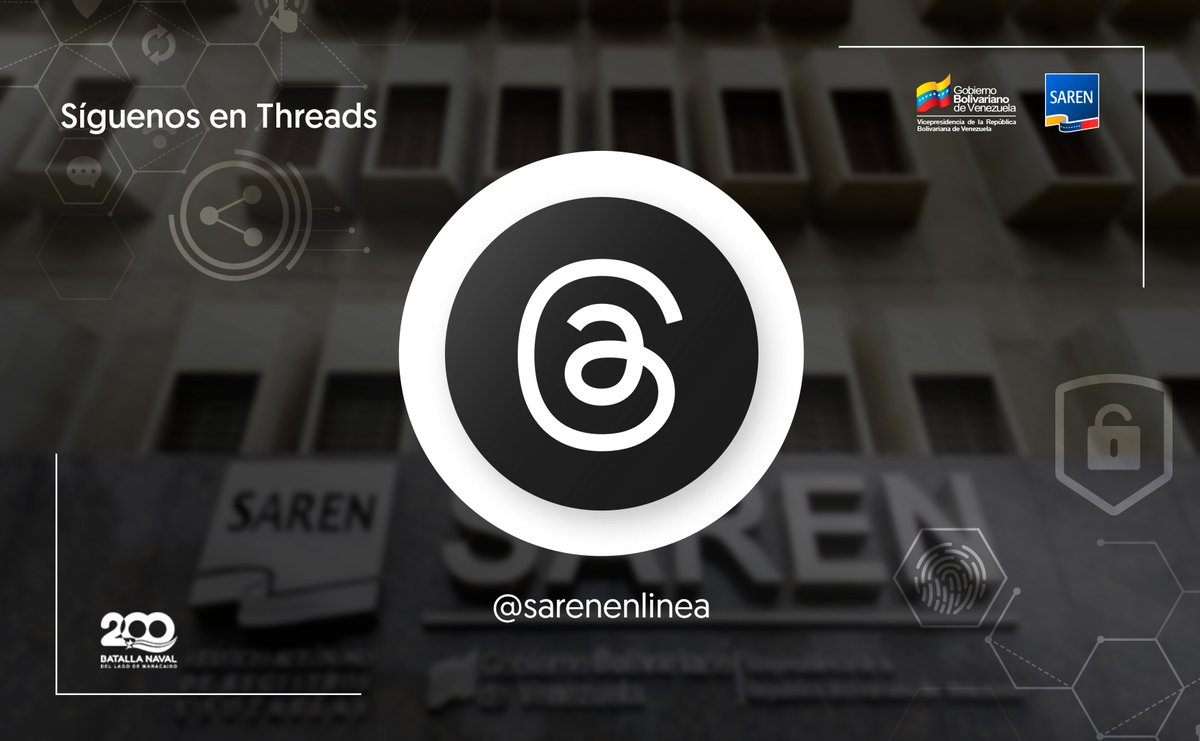 Somos “sarenenlinea” en la red social #Threads

¡Síguenos! 

#8Ago