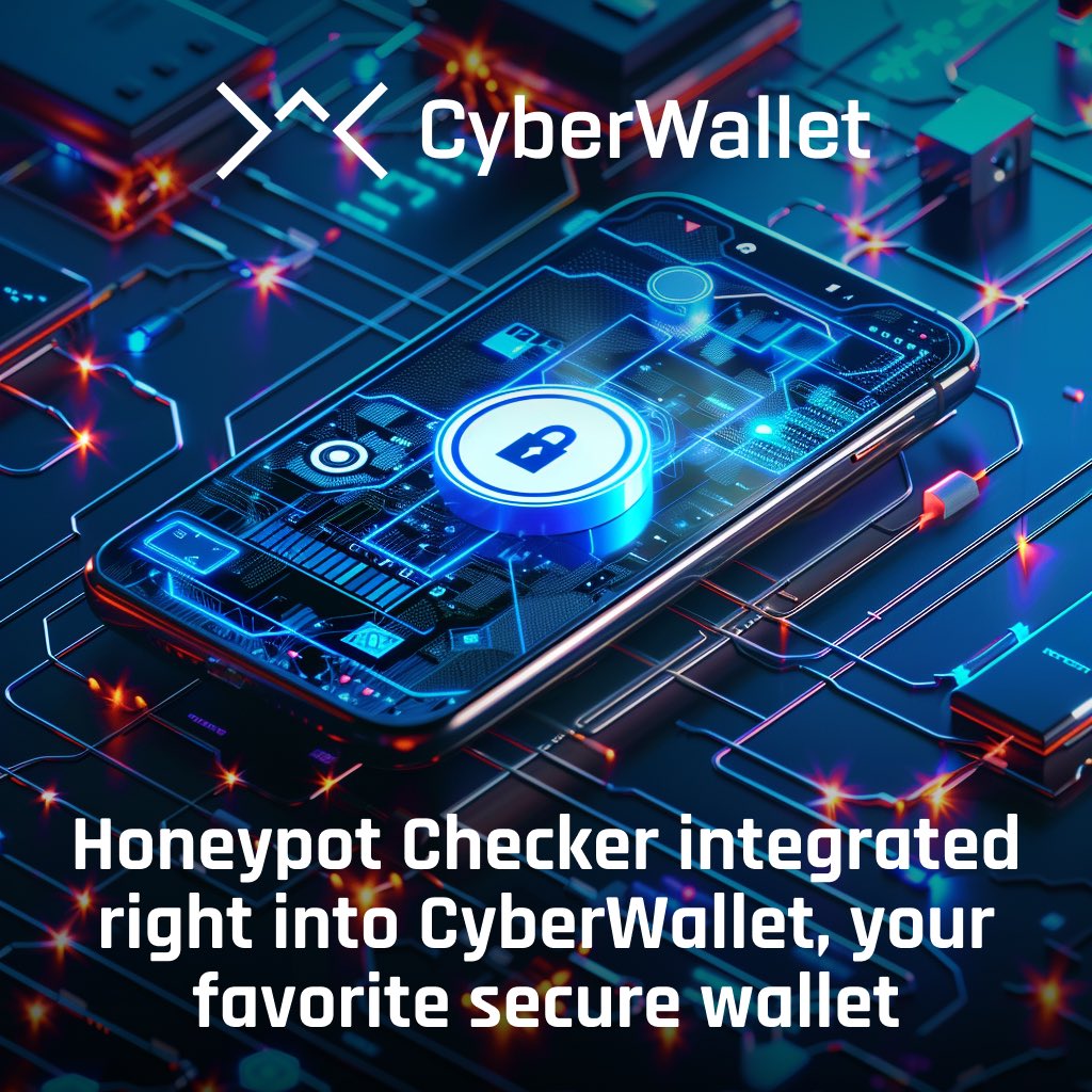 CyberWalletAI's tweet photo. Crypto offers both opportunities and risks. Trust is key. 🔒 

We are working to introduce a Honeypot Checker in CyberWallet to help you verify smart contracts and ensure your trust is not misplaced. 🛡

Stay tuned for more features that make #CyberWallet the most secure wallet! https://t.co/UiQV9HbRj4