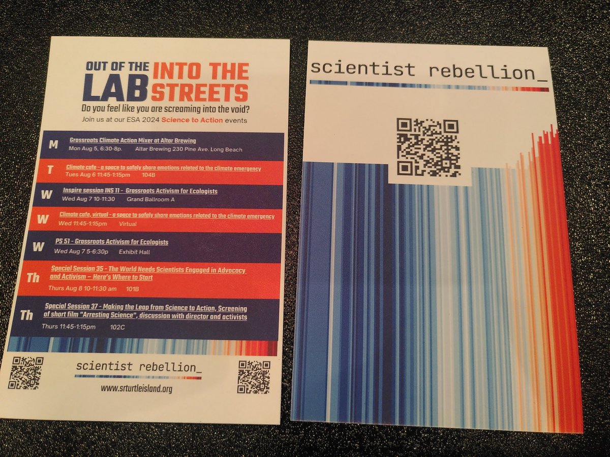 Happy to see #ESA2024 gives platform to a great Scientist Rebellion session "Grassroots activism for ecologists". I feel directly at home