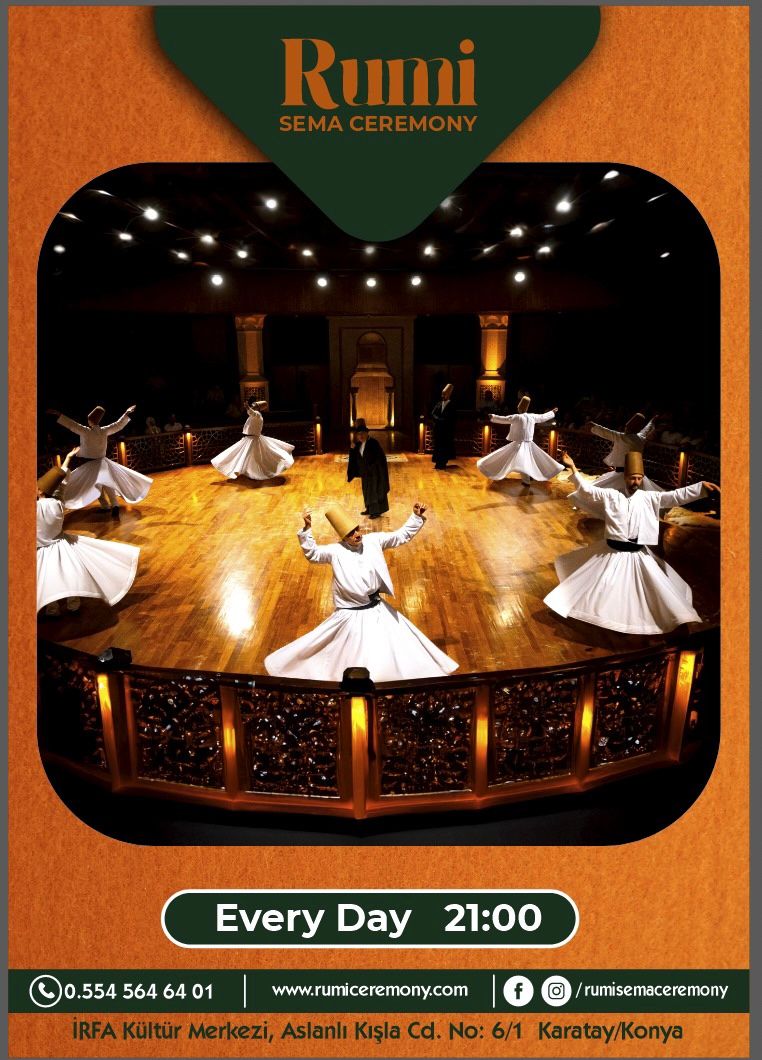 #Konya 'da hergün Sema izleyebilirsiniz ❤️
#tourism
#rumi