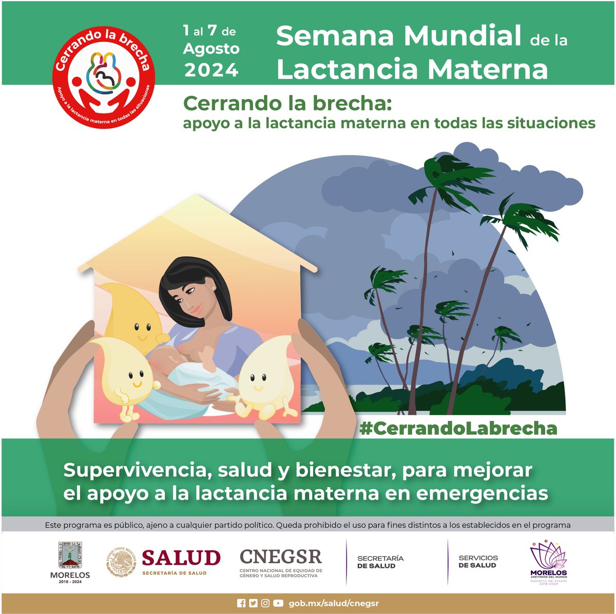 MorelosSalud's tweet image. 🤱🏽 La lactancia materna mejora significativamente la salud, el desarrollo y el bienestar de los bebés y madres. Brindemos apoyo en todas las situaciones.
#CerrandoLaBrecha
#SemanaMundialDeLaLactanciaMaterna2024