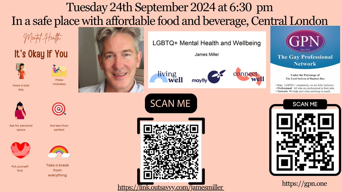 gaypronet's tweet photo. Tuesday 24th September
Gay Professional Network
https://t.co/gngNtY9ewh
Let's make meaningful social and professional contacts!
#lgbtqcommunity #gayprofessional #gayprofessionalnetwork #gayrightsarehumanrights #networking #gaynetwork #mentalhealth #togetherwearestronger https://t.co/QFefJQ4M7l