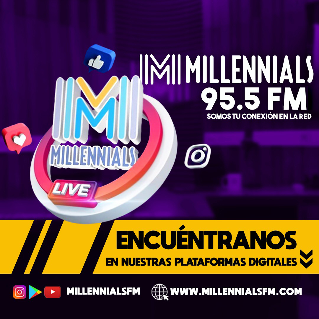 MillennialsFM (@millennialsfm) on Twitter photo Encuéntranos en nuestra multiplataforma desde cualquier parte del mundo:
📻 95.5 FM en Caracas
📻91.5 FM en Valencia
🎥 Instagram Live: <a href="/millennialsfm/">MillennialsFM</a>
📲 Play Store Android: Millennials FM
🌐 Streaming: millennialsfm.com Encuéntranos en nuestra multiplataforma desde cualquier parte del mundo:
📻 95.5 FM en Caracas
📻91.5 FM en Valencia
🎥 Instagram Live: <a href="/millennialsfm/">MillennialsFM</a>
📲 Play Store Android: Millennials FM
🌐 Streaming: millennialsfm.com