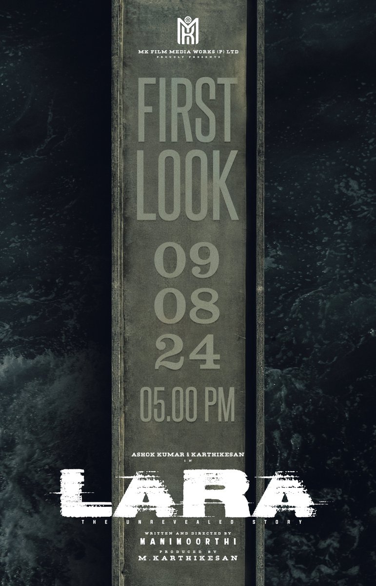 itsselvaa's tweet photo. Here comes the Biggie of All Crime-Investigation Mystery Thrillers!
#LaraFirstLook to be revealed on Aug 9 at 5 P.M.
@Manimoorthi_dir
@KarthikesanMK
@ashokactor
@mraghusk
@s_venmathi
@varshinivenkat
@ecogreenunits
@dhilipkumarredy
@espradeep
@PROSakthiSaran https://t.co/dTNb6whNXM
