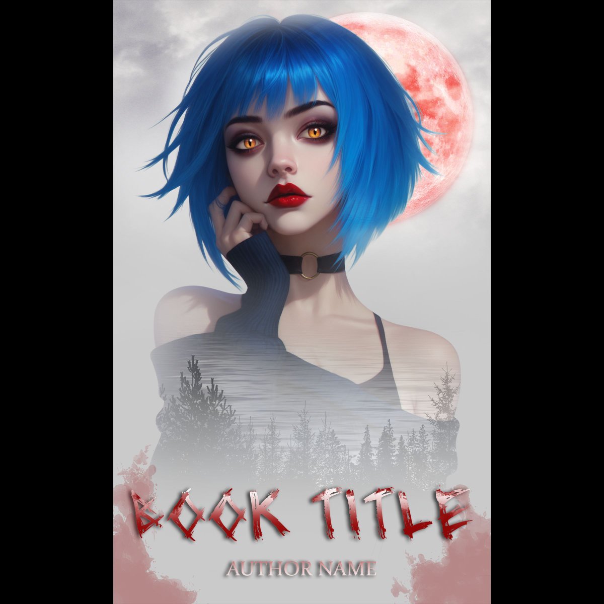 Your vampire novel needs a cover. Perhaps this blue-haired menace will do? #bookcover #selfpub #indiepub #bookcommunity

buff.ly/3RXCpAV