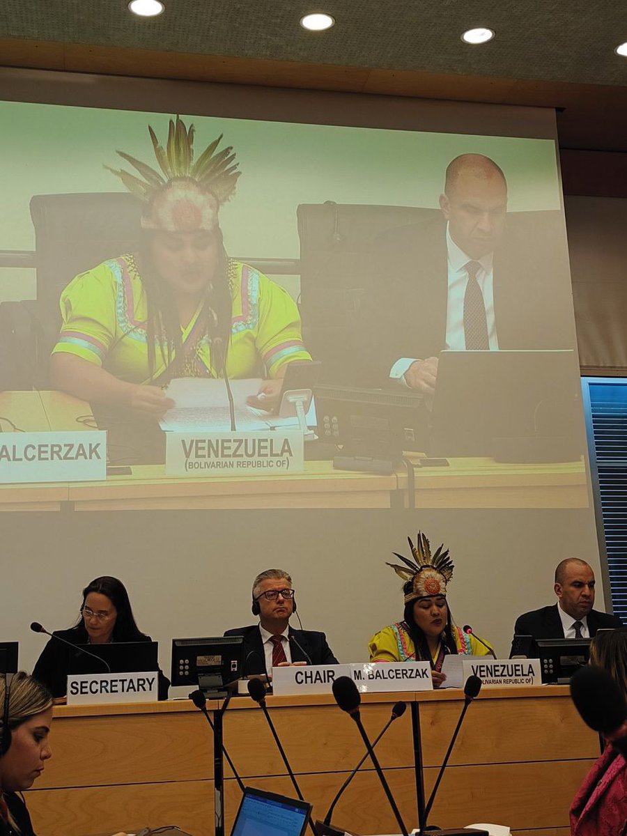 En exitosa jornada ante el Comité de la ONU para la Eliminación de la Discriminación Racial denunciamos el impacto negativo de las “sanciones” sobre los DDHH y presentamos las medidas adoptadas para garantizar los derechos de la población indígena y afrodescendiente del país 🇻🇪