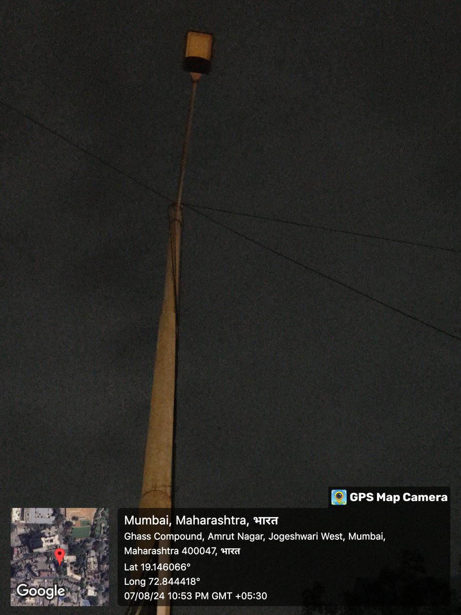 mazharabkhan's tweet photo. This is to inform that the street pole lights no KBJ002029/KBJ002032/from Ajit glass Singl to Oshiwara BMC Hospital are not working causing inconvenience to the residents and commuters hence I request you to look into this situation and get the same resolved ASAP @Adani_Elec_Mum https://t.co/xyzz5WeWJl