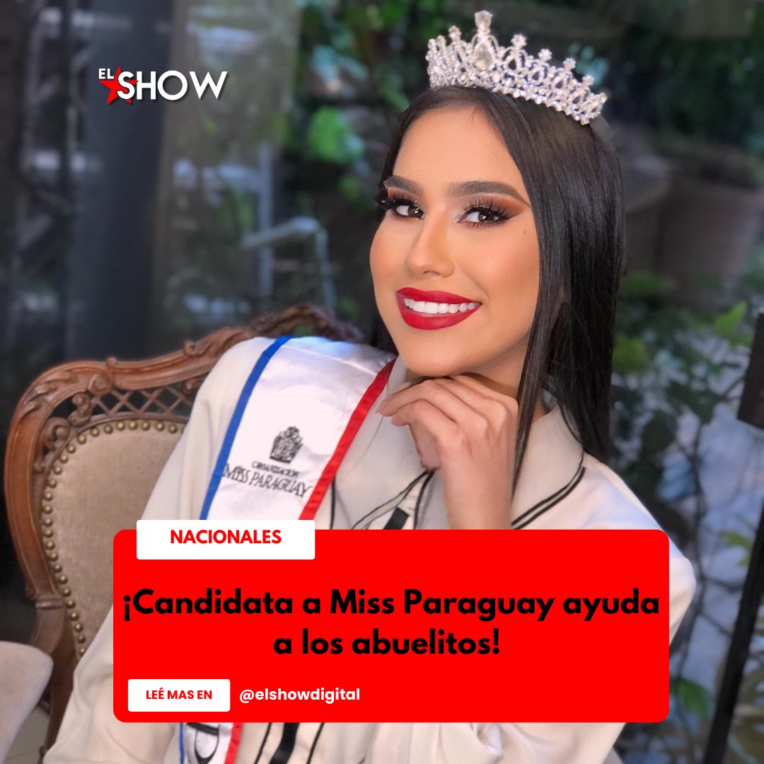 la Miss Paraguarí, candidata a Miss Paraguay 2024 Thalía Núñez, visitó el Hogar de Ancianos de Carapegua, hasta donde llegó para acercar a los abuelitos las donaciones que fue recibiendo como parte de su Proyecto Social, que busca visibilizar y asistir a los adultos mayores.