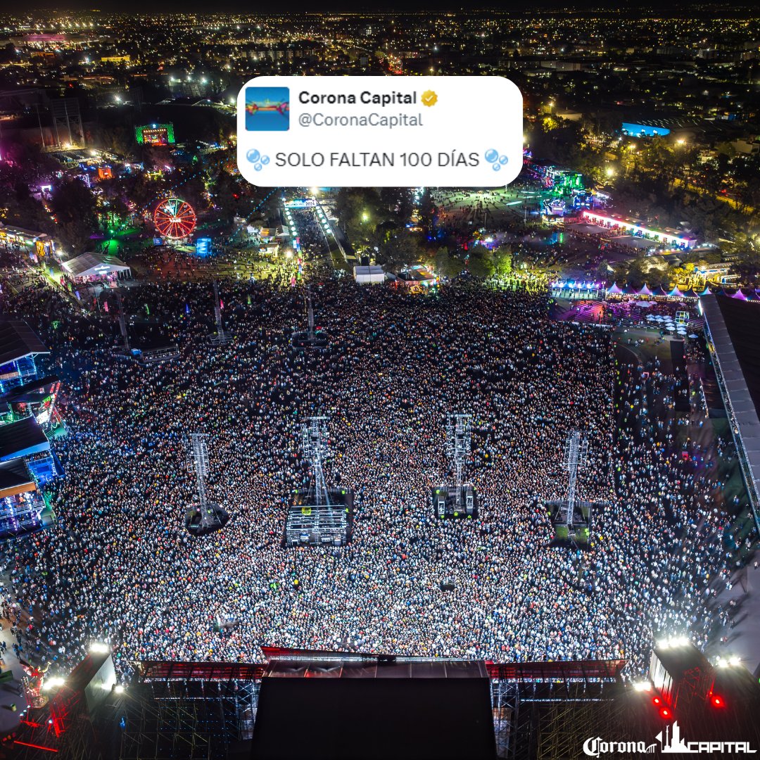 CoronaCapital's tweet photo. contando las semanas, días y horas 🩵😎💥

¡tus 🎟️ están en https://t.co/Au7YyvNQsE! 

#CoronaCapital24 https://t.co/DD74TlwSTq