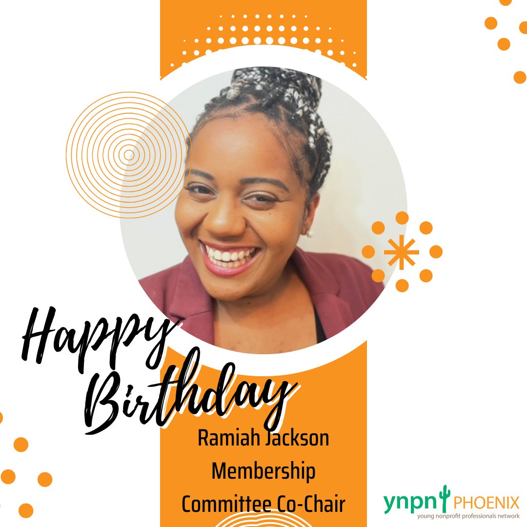 Happy birthday, Ramiah!😊🎉

Ramiah, thank you for your commitment to empowering others around you. We appreciate all you have done for YNPN Phoenix and look forward to your future achievements!💚