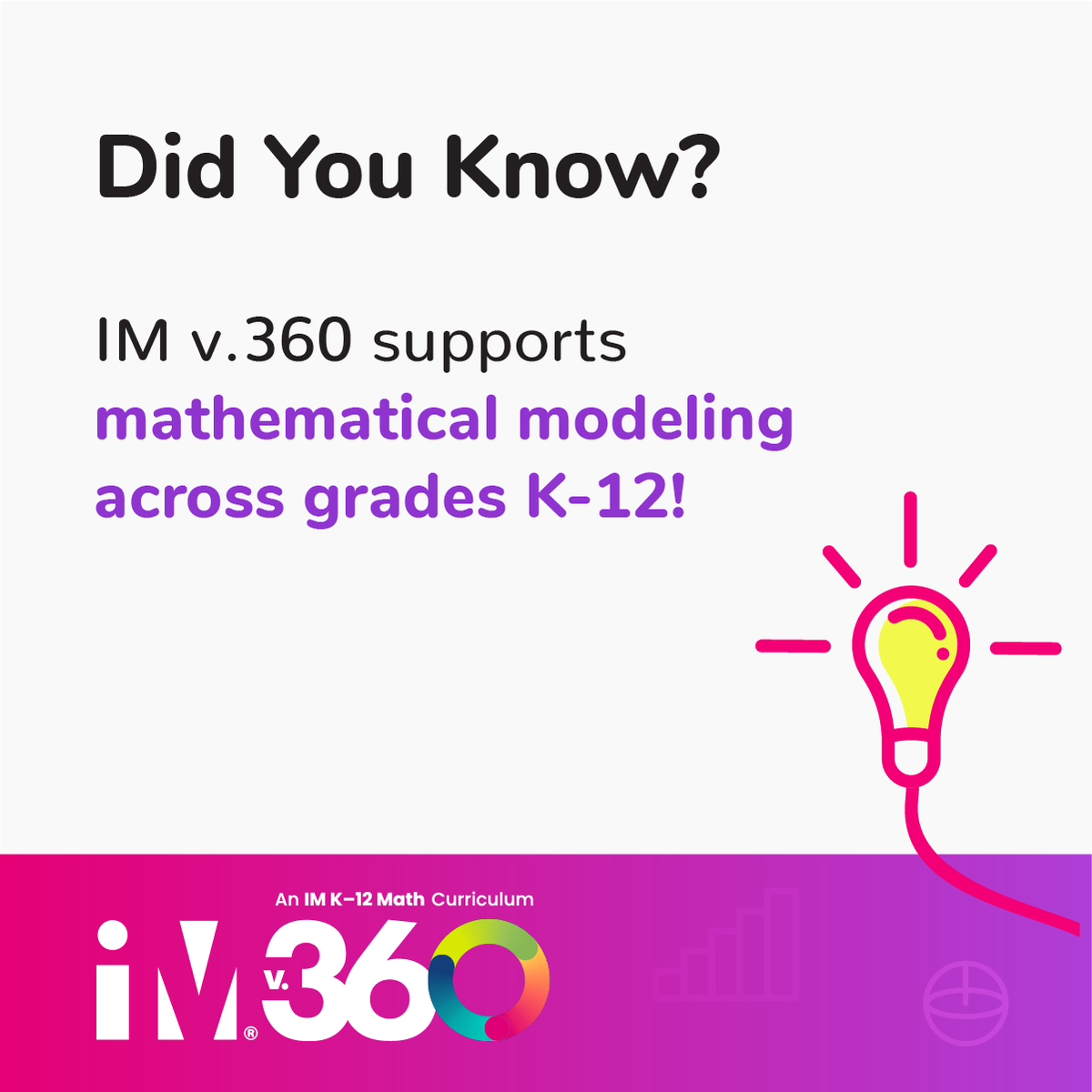 IllustrateMath's tweet photo. 📢 Did you know? IM v.360 supports students' development in mathematical modeling across grades K–12! 🌟
🔗 Learn more: https://t.co/38FyGxzsnK
#IMv360 #LearnWithIM #IllustrativeMathematics #MathModeling #K12Math #MathEducation #MathematicalPractice https://t.co/bY3FDVVzU9