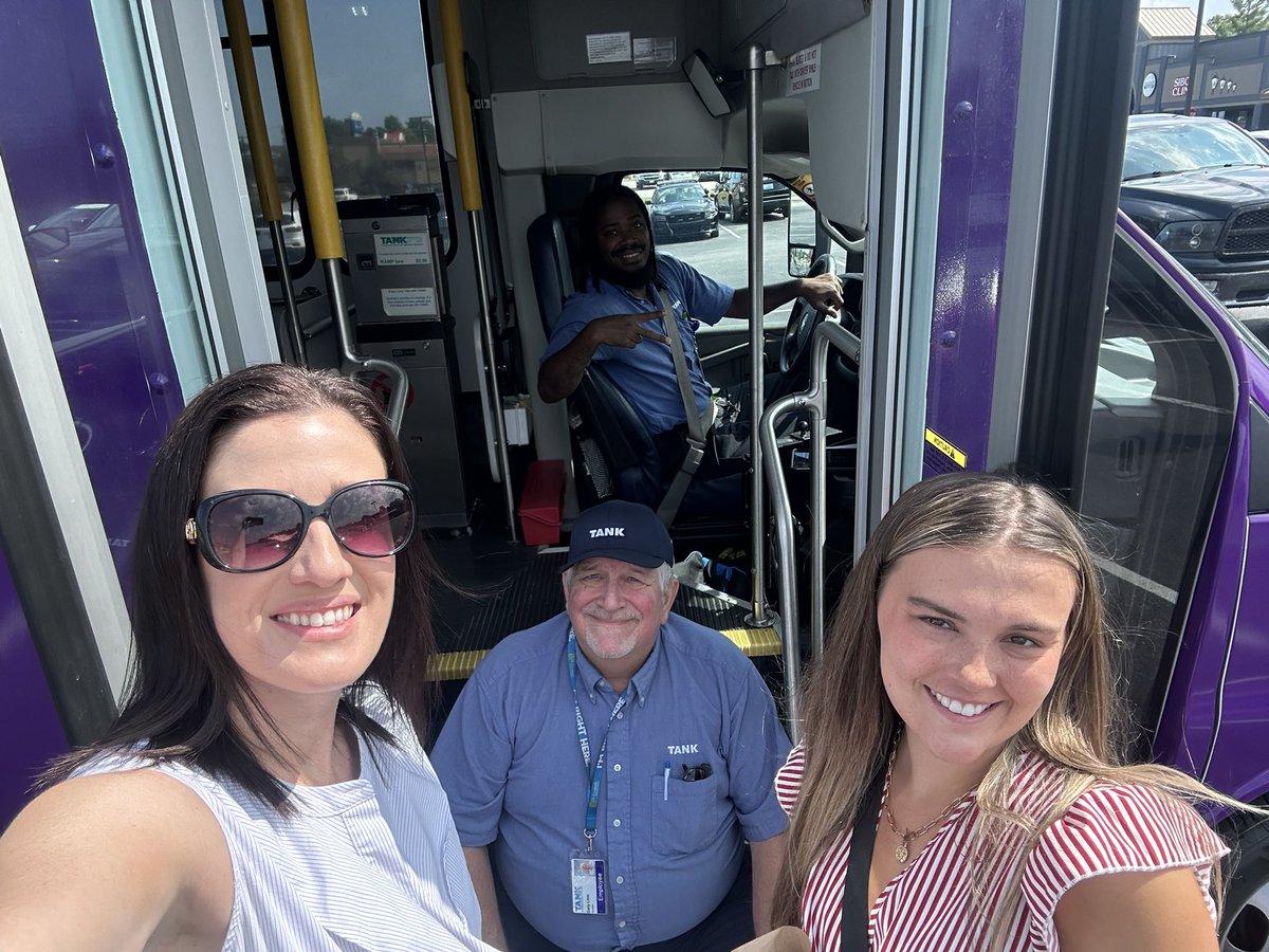 tankbus's tweet image. Our team is out testing TANK+ ahead of our launch next week! We can’t wait to share this service with you, Campbell County! #TANKBus #TANKPlus #CampbellCountyKY