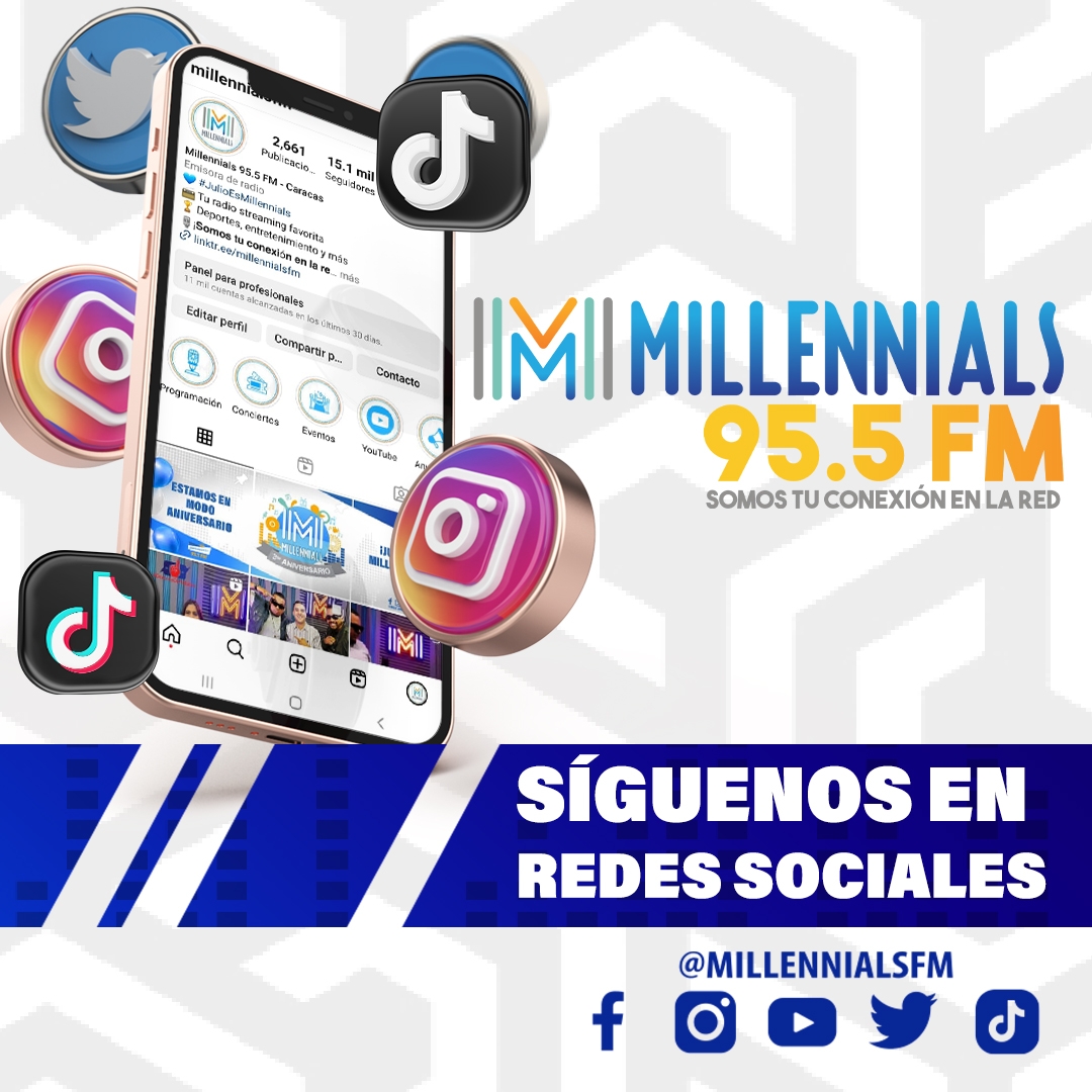 MillennialsFM (@millennialsfm) on Twitter photo #MillennialsFM está en Twitter, Instagram y Tik Tok como <a href="/millennialsfm/">MillennialsFM</a> 📲
Actualízate y no te pierdas las novedades del deporte, entretenimiento, tendencias y lo mejor de nuestra programación 🔝 #MillennialsFM está en Twitter, Instagram y Tik Tok como <a href="/millennialsfm/">MillennialsFM</a> 📲
Actualízate y no te pierdas las novedades del deporte, entretenimiento, tendencias y lo mejor de nuestra programación 🔝