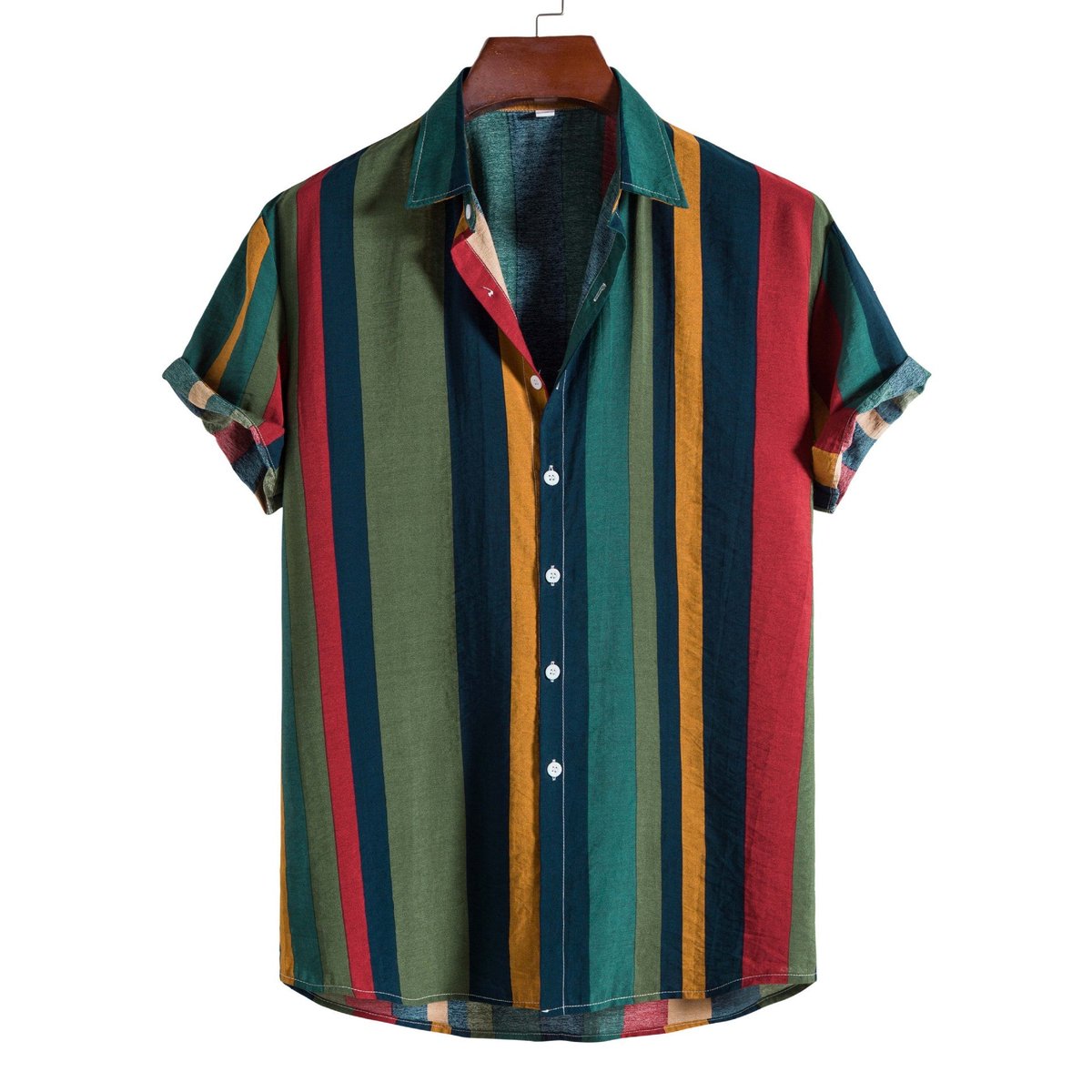 ShopAtticusKade's tweet image. Elevate your summer style with our vibrant short sleeve button-up shirt. Featuring bold stripes and lightweight, breathable fabric, it keeps you cool and stylish. 

[Shop Now] bit.ly/3Sz6J4X 

#MensFashion #SummerStyle #BrightStripes #CasualChic #StayCool