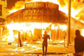 RepPeteStauber's tweet photo. Never forget: Tim Walz let Minneapolis burn, and Kamala Harris bailed out the rioters who lit the match. https://t.co/QNB6bSQR7j