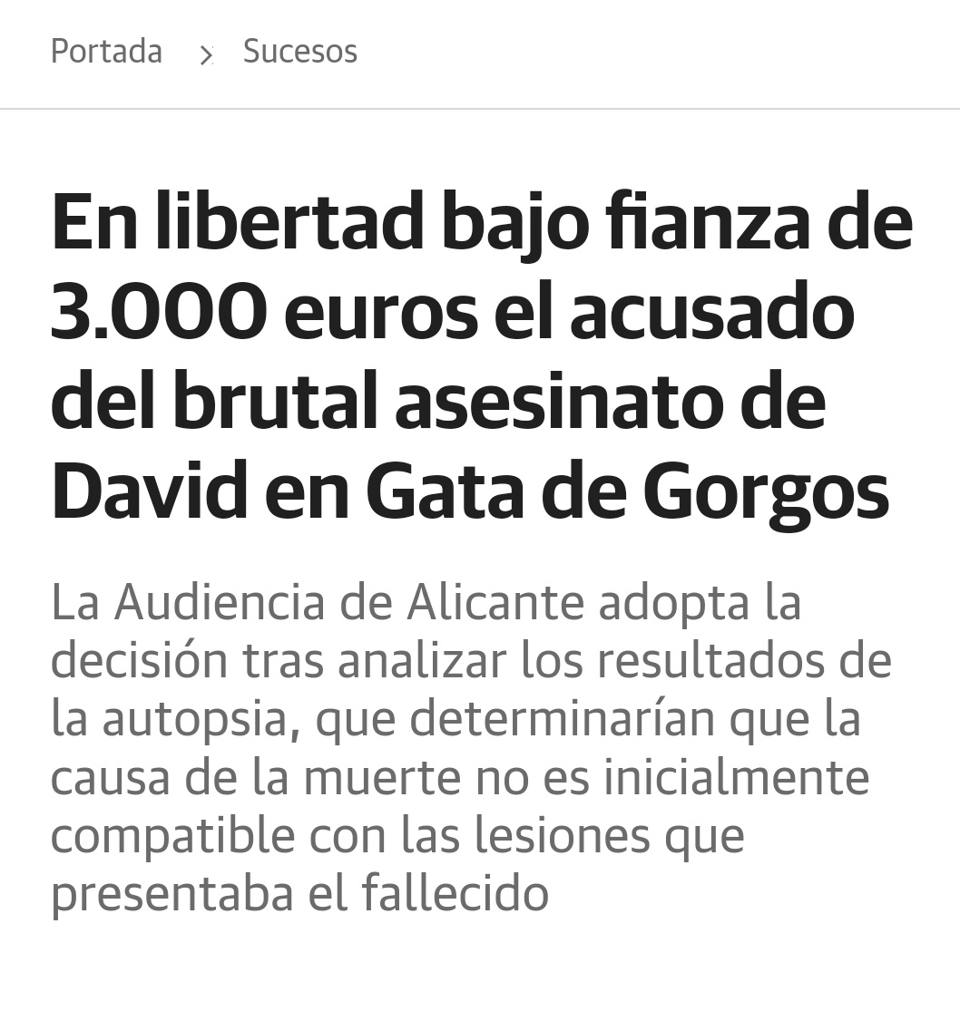 Leyes justas, no?

Dejar una caja de cartón fuera del contenedor 2.151 €, matar a palos a alguien 3000 €.

¿Cuál es la diferencia?

El autor.

Duros con el blando, blandos con el duro.

Irán a por nosotros hasta que nosotros vayamos a por ellos.

¿Cuándo nos ponemos?

⏱