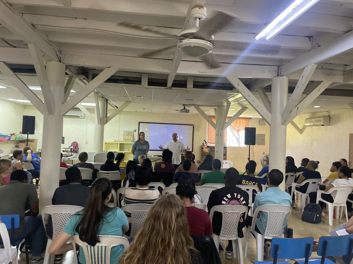 ACSIPresident's tweet photo. Amazing day at Doulos  Discovery School in the Dominican Republic—an ACSI school! Loved all staff worship, meeting incredible servant-leaders, hearing their ‘story’ &amp; spending time with my niece—Amber de Armas—a graduate of PCA-Dallas &amp; on the Leadership Team at Doulos! https://t.co/kHVRw339nl