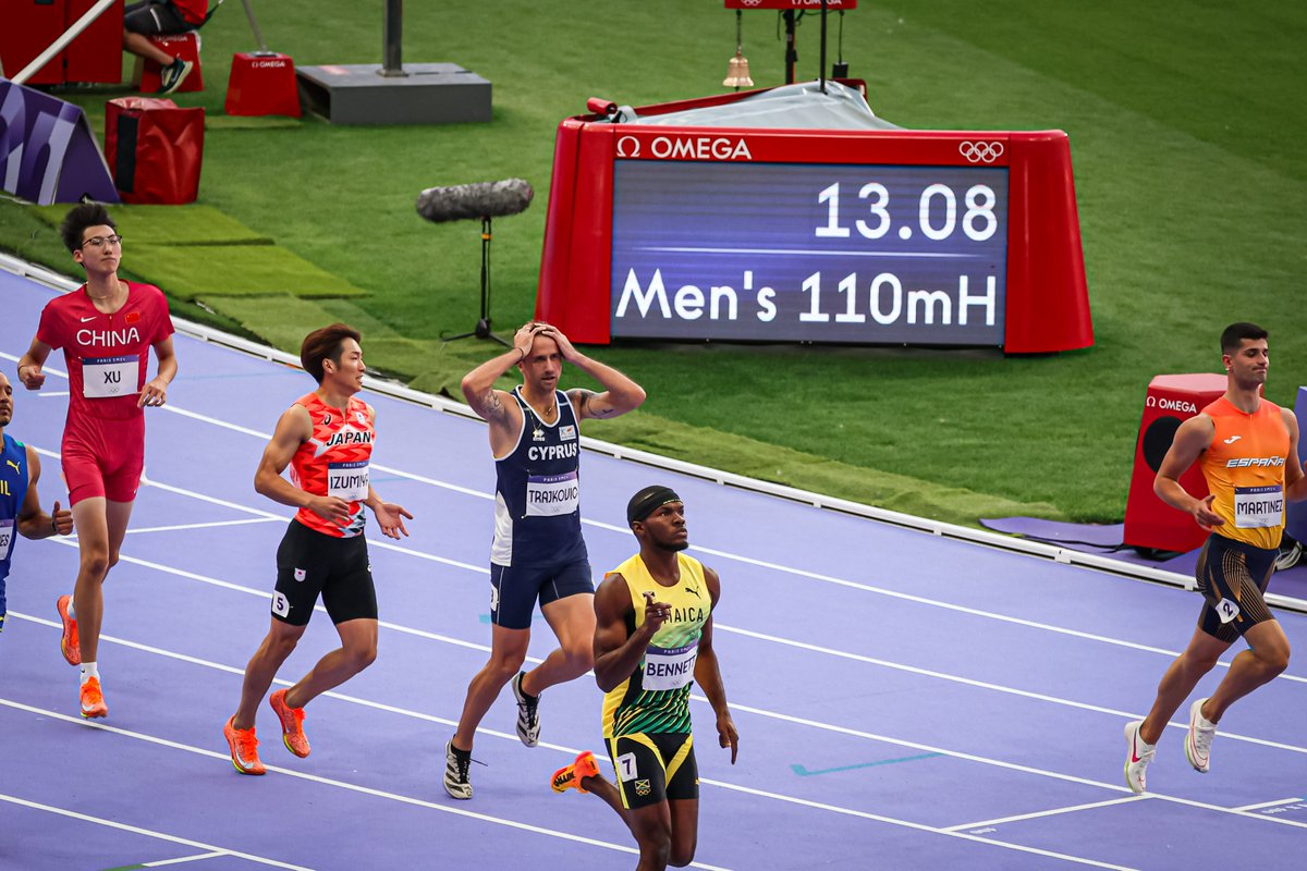 cyprusolympic's tweet photo. Άγγιξε τον τελικό ο @milan110mh. Για 6 εκατοστά έμεινε 9ος στους Ολυμπιακούς Αγώνες #Paris2024.
Ήταν 3ος στην 3η προκριματική σειρά με 13.32, χάνοντας στο νήμα (ο 8ος προκρίθηκε με 13.26) την ευκαιρία να γίνει ο 3ος αθλητής της Κύπρου με παρουσία σε δύο τελικούς Ολυμπιακών Αγώνων https://t.co/RwAiXhFjVN