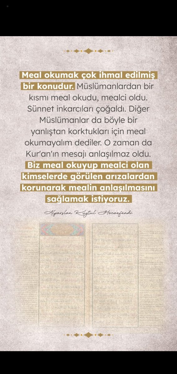 #MealOkumaProgramı
MealOku Kur'anıAnla