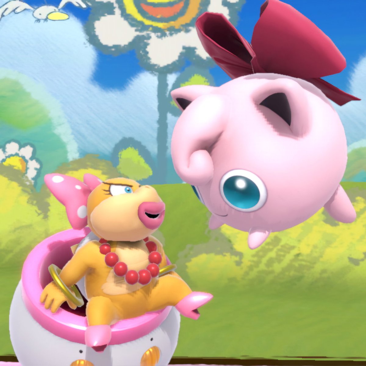 GoldRainbowMari's tweet photo. Wendy finds a Jigglypuff and starts having fun and training her for their adventures.
Even though I don't like Wendy, I'm giving her a chance for her day, this time.
Happy Wendy O Koopa day, everyone!
#WendyOKoopa #WendyOKoopaDay #KoopaWeek #Koopaweek2024 https://t.co/Wi98EPy73Y