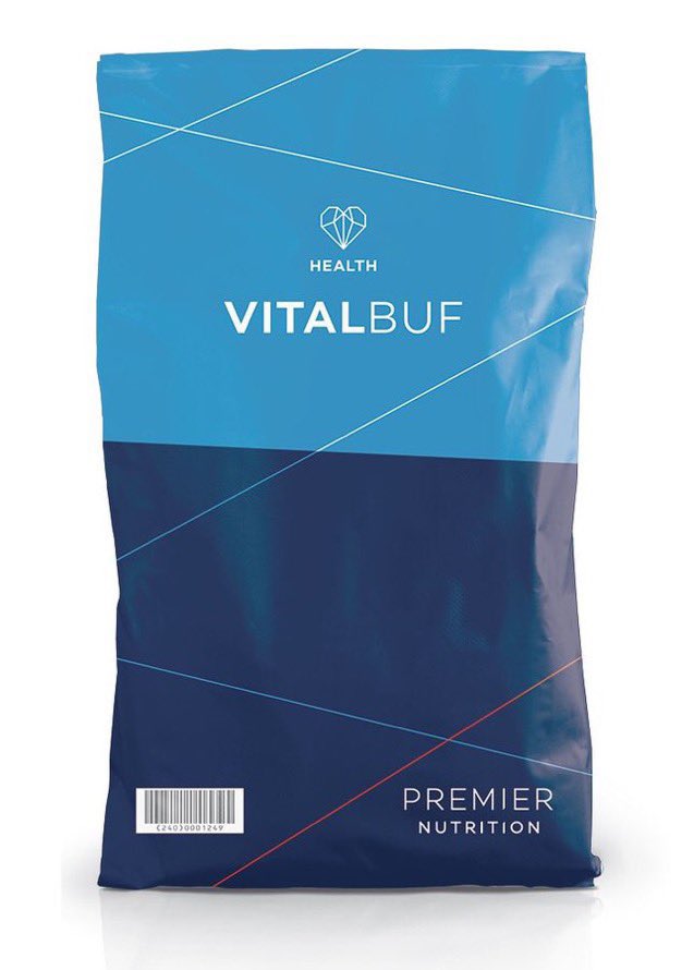 Premier Nutrition Vitalbuf is a unique combination of fast acting and prolonged buffering agents designed to help provide long term rumen stability. Feed at 100-150g/head/day Vitalbuf can be fed via blends, meals, mineral supplements or as a farm pack.