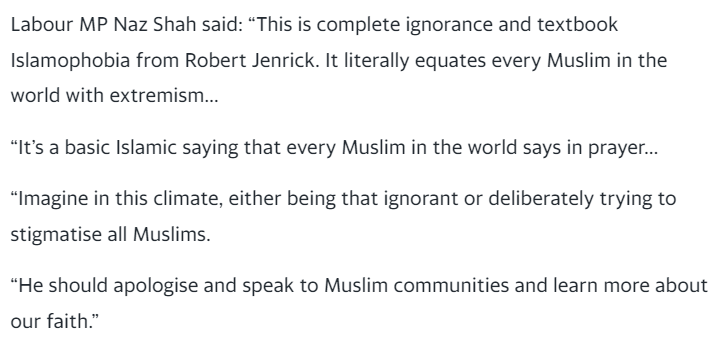 Naz Shah is the reptile that liked and retweeted that the (white) victims (girls/children) of Muslim rape gangs should shut up for the sake of diversity. 

That's supporting Muslims raping white children. 

Kier Stamer refused to prosecute them &amp; they wonder why there is unrest