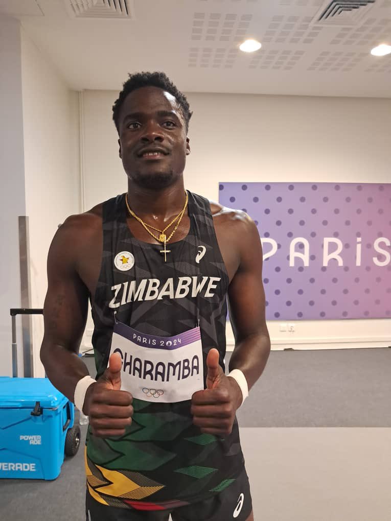 NyashChingono's tweet image. These two lads have qualified for the Man’s 200m final in Paris. Up Up Zimbabwe 🇿🇼