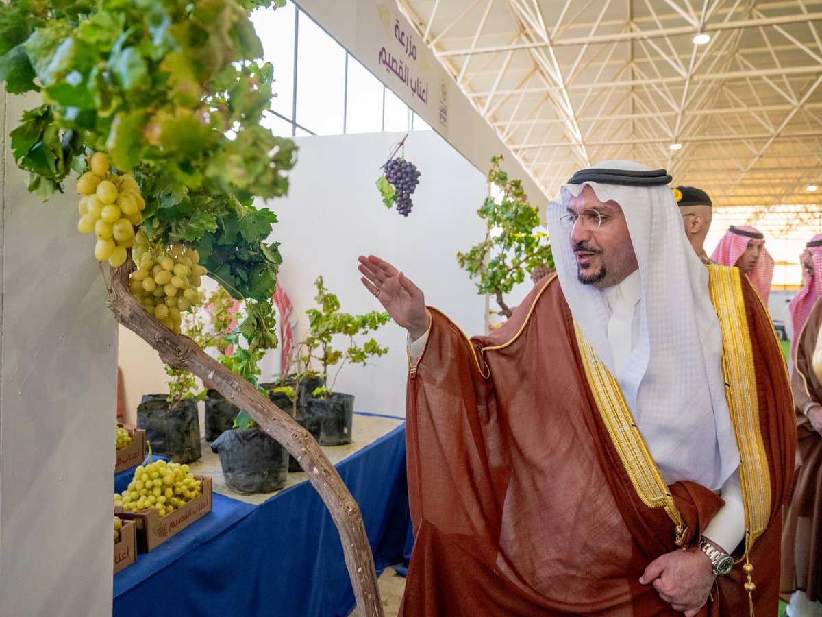 أشاد سموه بجهود أمين منطقة القصيم المهندس محمد المجلي ومنسوبي الأمانة ..
سمو #أمير_منطقة_القصيم يقدّر جهود مدير عام فرع وزارة البيئة والمياه والزراعة بالمنطقة المهندس سلمان الصوينع وفريق العمل بالفرع ، لدورهم في دعم مزارعي العنب وتنمية القطاع الزراعي بالمنطقة .