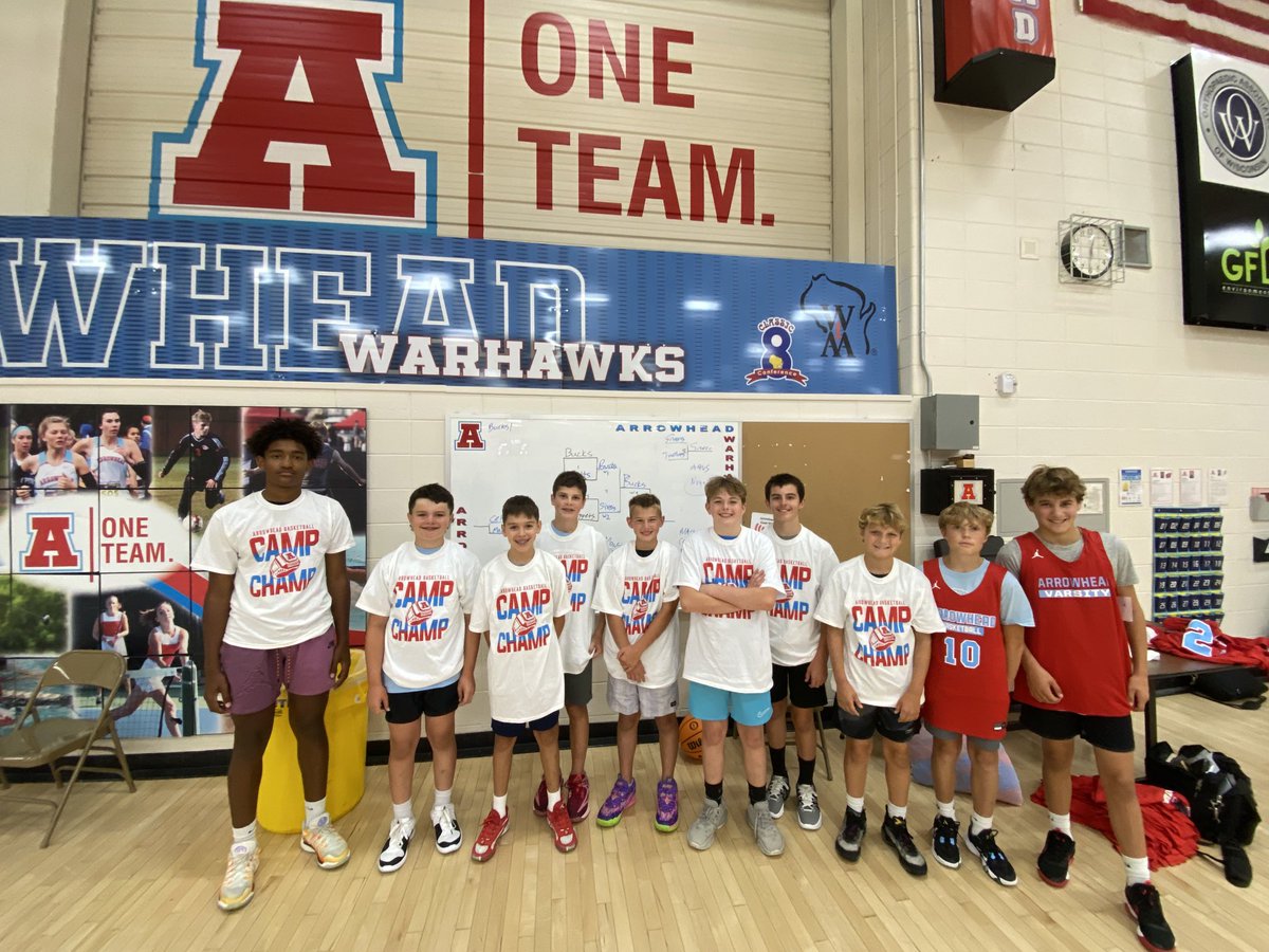 Todays winners at ⁦<a href="/ArrowheadBoysBB/">AHS Boys Basketball</a>⁩ SSG CAMP! The future is bright!! Great job by all! ⁦<a href="/ArrowheadBoysBB/">AHS Boys Basketball</a>⁩ ⁦<a href="/Arrowheadschool/">ArrowheadSchools</a>⁩