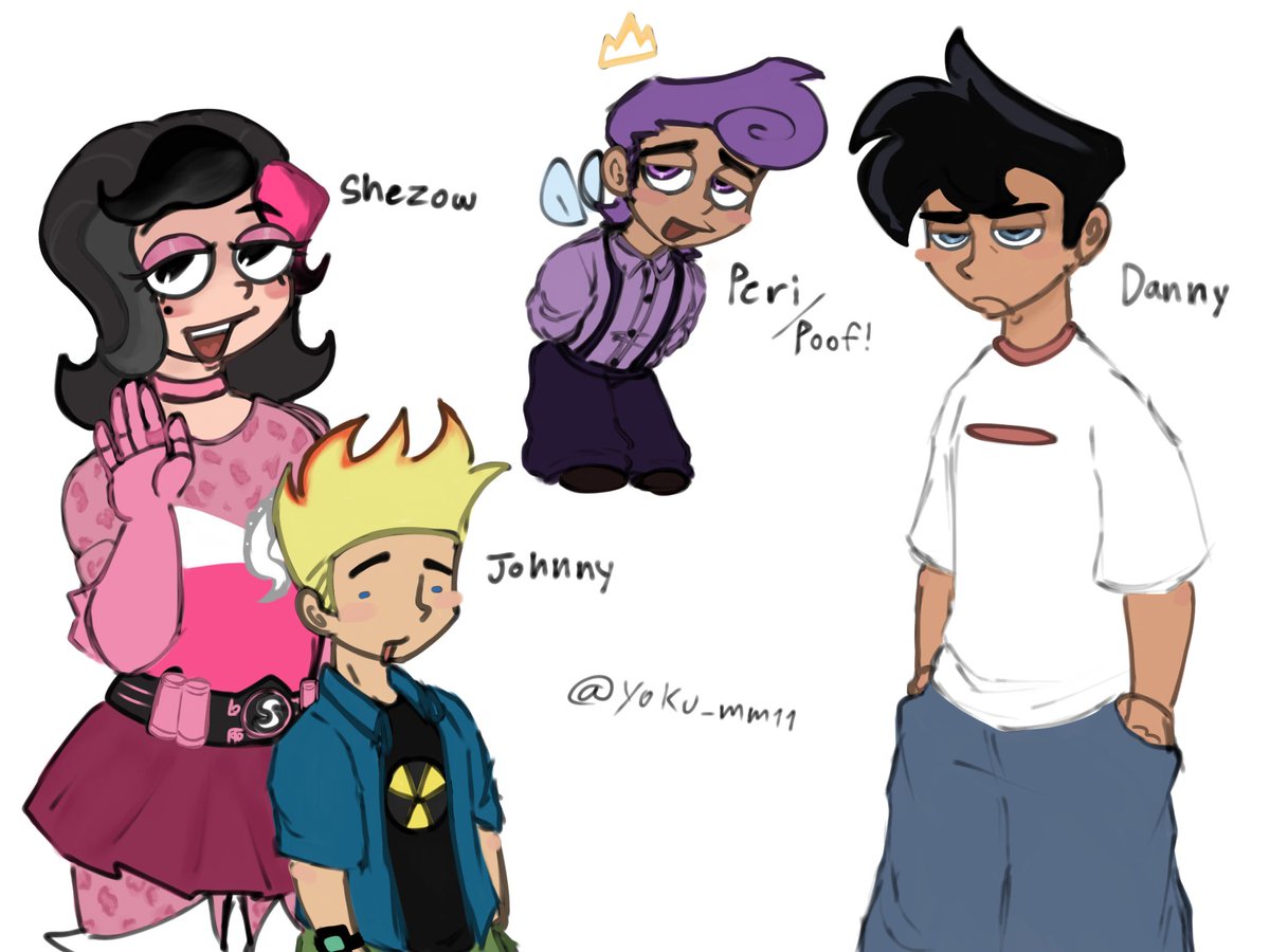 Yoku_mm11's tweet image. So like so like,,,fav cartoon characters…

What are they called,,,,”Circle ahh eyes gang”
#FairlyOddParents #DannyPhantom #JohnnyTest #Shezow