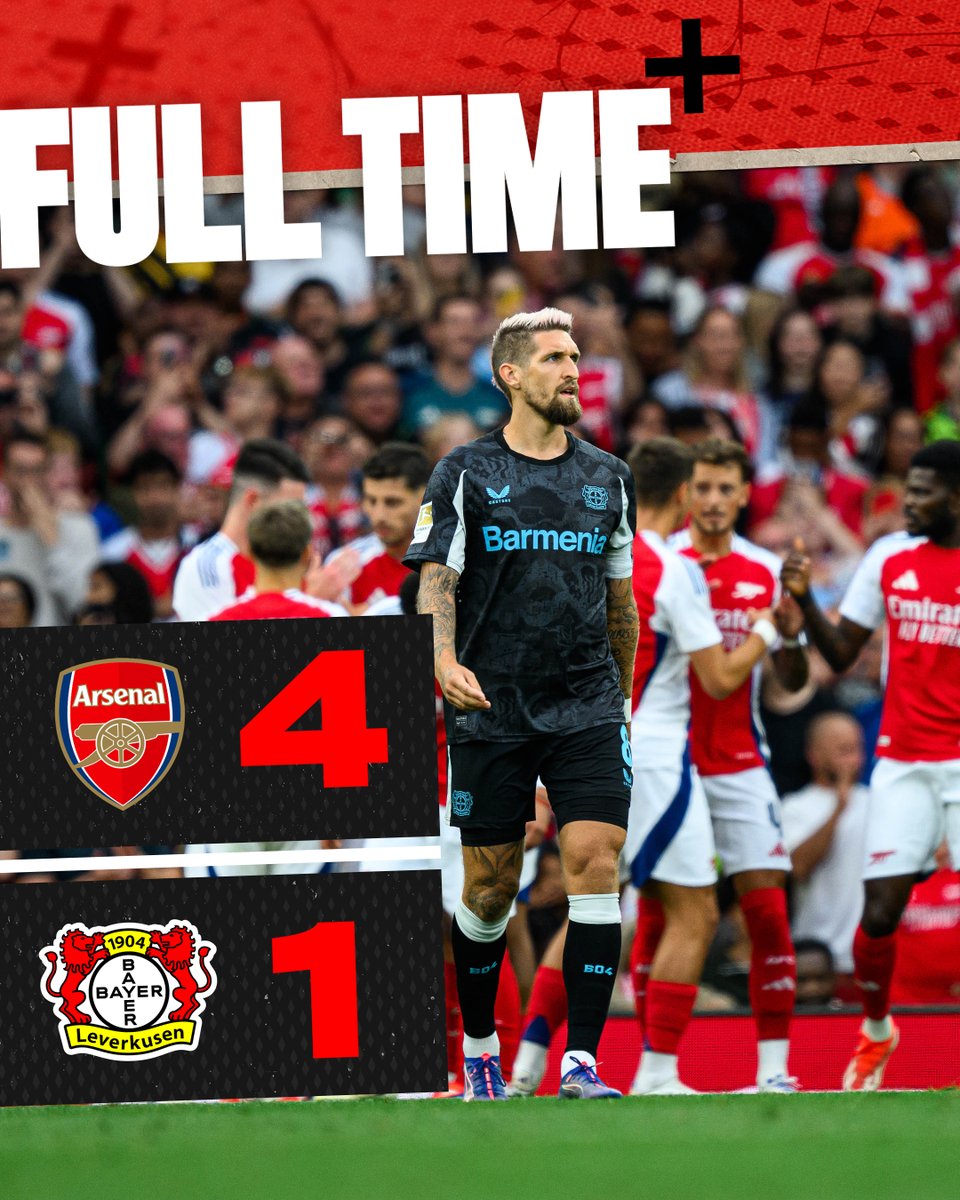 Ah well, defeat in London. 

Cheers for the game <a href="/Arsenal/">Arsenal</a>, have a good season! 💪

90' | 4-1 | #ARSB04