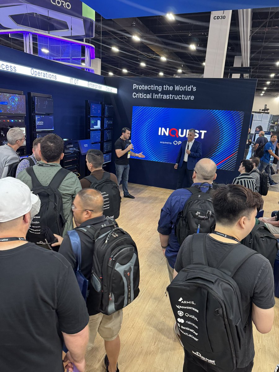 OPSWAT Founder &amp; CEO <a href="/bennyczarny/">bennyczarny</a> and <a href="/InQuest/">InQuest</a> Founder and CEO Mike Arcamone fireside chat happening now at OPSWAT Booth 4640 🔥 #BHUSA <a href="/BlackHatEvents/">Black Hat</a>
