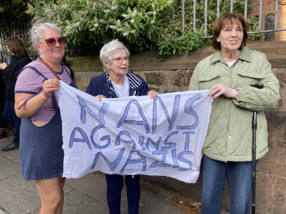 Few of the signs on display in Liverpool tonight. Chants of “Say it loud, say it clear, refugees are welcome here” followed by a huge round of applause.