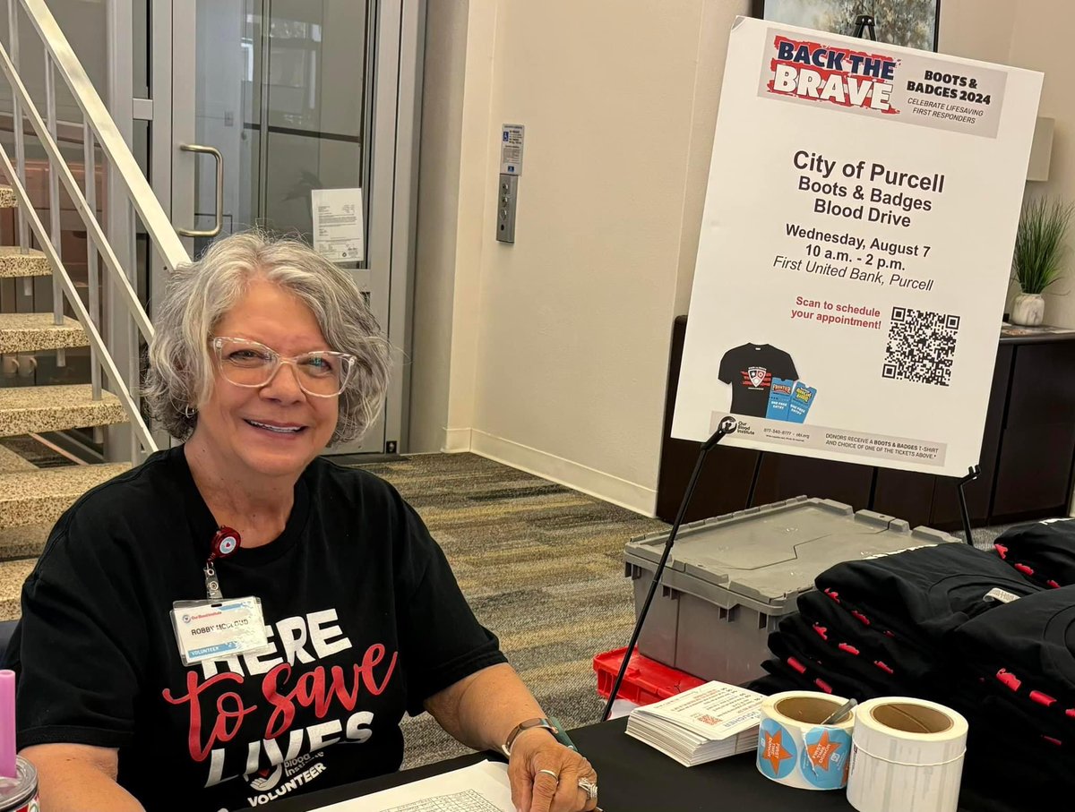 Big shoutout to our amazing OKC volunteers making an impact today! 🙌🏼🤍Jada and Magen are rocking it at Paycom, Beth is spreading good vibes at Edmond City Offices, and Robby is all in at the Purcell Boots and Badges blood drive. 🥰