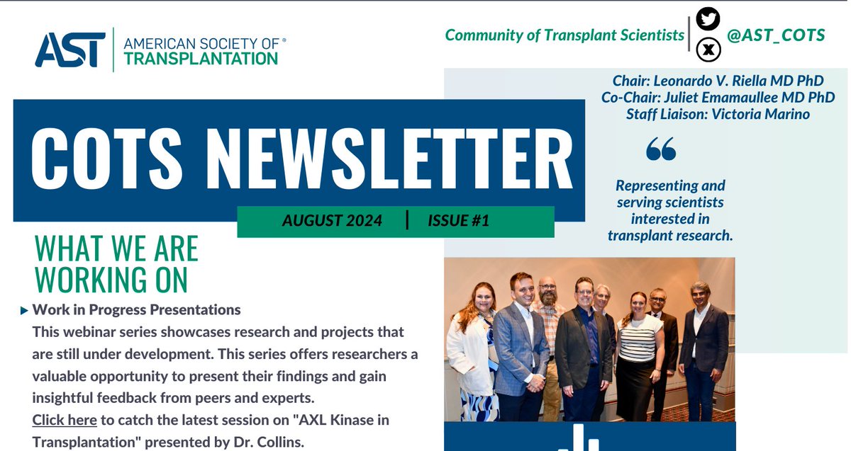 Hello everyone!
Check-out our new monthly newsletter on the HUB! We hope this newsletter helps us share ongoing initiatives, member publications and spotlights, upcoming events, etc. 
Let us know what you think!