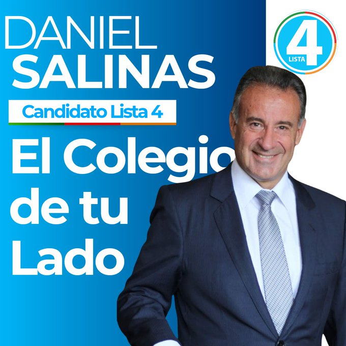 El próximo 29 de agosto votemos por un nuevo <a href="/colegiomedicouy/">Colegio Médico del Uruguay</a> para optimizar el cumplimiento de sus funciones establecidas por Ley . Votá Lista 4 , la lista de <a href="/juntos_uy/">JuntosUY</a> con el <a href="/DrDanielSalinas/">Daniel Salinas</a> a la Presidencia del Consejo Nacional . #ElColegioDeTuLado