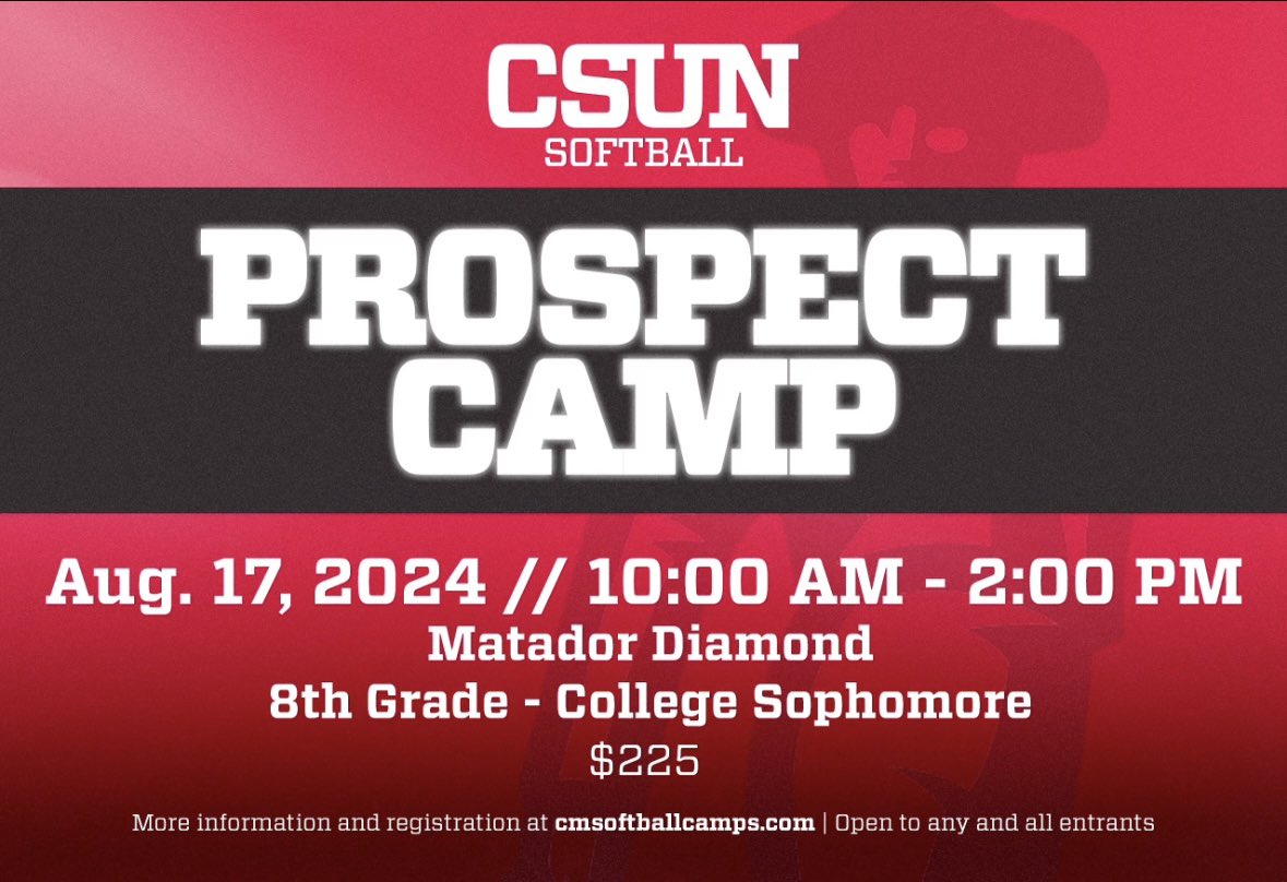 Jodie Cox-Petrosian (@jodie19cox) on Twitter photo ๐จCAMP๐จCAMP๐จCAMP๐จ
Thereโs still TIME!!!
Click here to register! ๐๐ผ๐๐ผ๐๐ผ
cmsoftballcamps.com ๐จCAMP๐จCAMP๐จCAMP๐จ
Thereโs still TIME!!!
Click here to register! ๐๐ผ๐๐ผ๐๐ผ
cmsoftballcamps.com