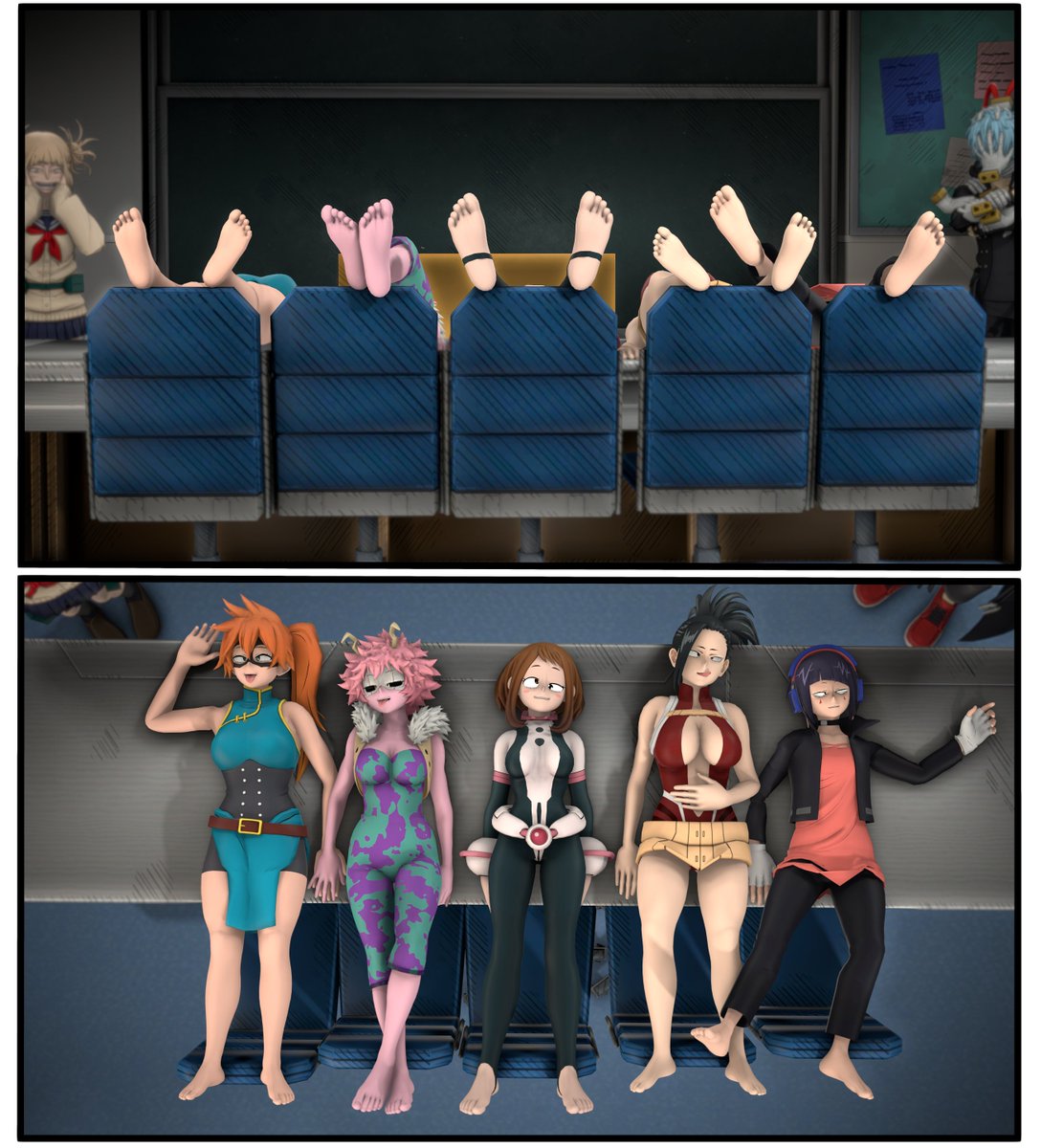 SlapStickRyona's tweet photo. Class K-0 #knockedout #knockedsilly #footfetish #Sillyknockouts #ryona #Myheroacademia #Ochaco #minaashido #KendoItsuka #jiroukyouka #MomoYaoyorozu https://t.co/JpFwWOsEvJ