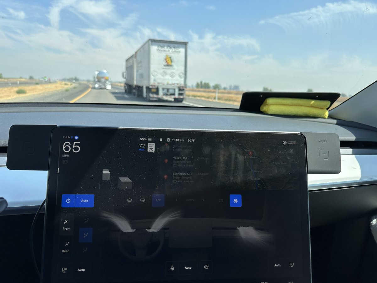 TTeslees's tweet photo. Thank you @Tesla for Bio Defense Mode. Very much appreciated S we drive through the smoke from the Park Fire in Northern California. https://t.co/2p3jiu66lA