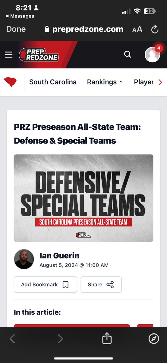 RamaniB5's tweet photo. Thanks @PrepRedzoneSC for the Pre-Season All- State recognition!!  Now Let’s get it!!! 😤😤 @YoureNextTrain1 🤘🏽🤘🏽 @mann_football @RivalsWardlaw @Rivals  1st Scrimmage tomorrow VS Northwestern…. https://t.co/qAvTdHTFRT