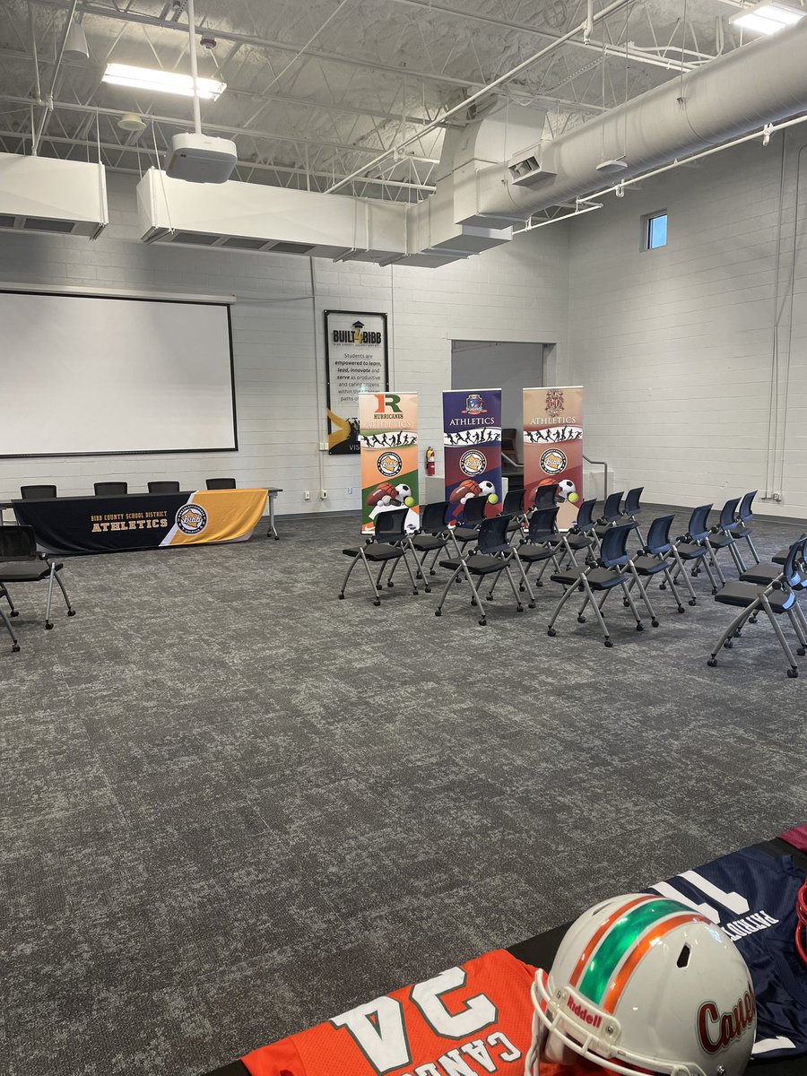 Are you ready for some football???🏈🏈 <a href="/BibbAthletics/">Bibb Athletics</a> media night starts at 6pm at the Professional Learning Center. All Bibb County High Schools will be represented. Make sure you are there.. <a href="/sportsguymarv/">Marvin L James II</a> <a href="/BibbSchools/">Bibb County Schools</a> <a href="/CarlosStephens_/">Carlos Stephens</a> <a href="/CentralGaSports/">Central Georgia Sports Report</a>