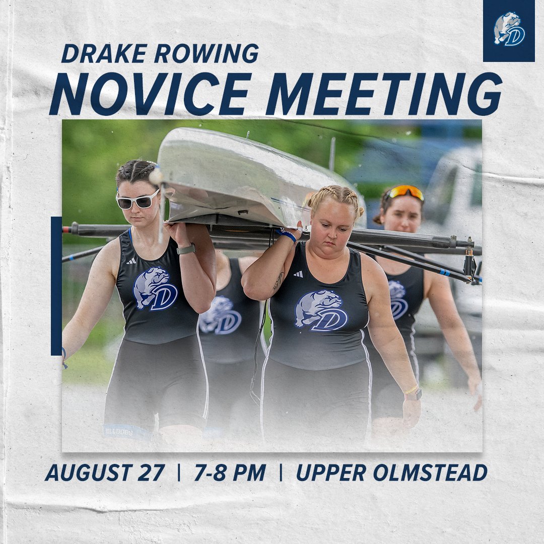𝙒𝙖𝙣𝙩 𝙩𝙤 𝙟𝙤𝙞𝙣 𝙩𝙝𝙚 𝘿𝙧𝙖𝙠𝙚 𝙧𝙤𝙬𝙞𝙣𝙜 𝙩𝙚𝙖𝙢?

We will be hosting an informational meeting in Upper Olmsted on August 27th at 7-8 pm. 

Come learn about  the team and chat with current Bulldogs!

#DSMHometownTeam