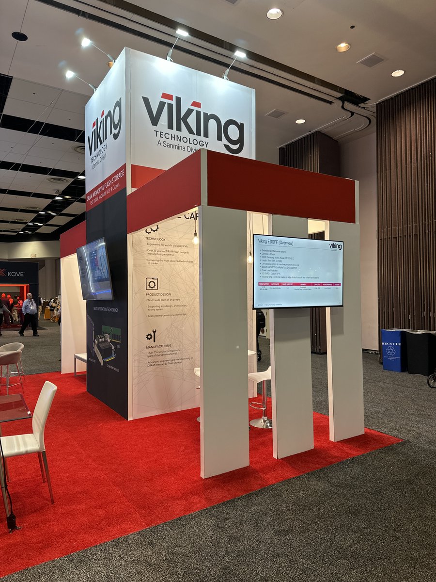 Stop by Viking's booth 521 to view our new CXL DDR4 NVDIMM memory module, featuring end-to-end robust data error containment &amp; AHPC with checkpointing overhead reduction. #FMS2024 #CXL