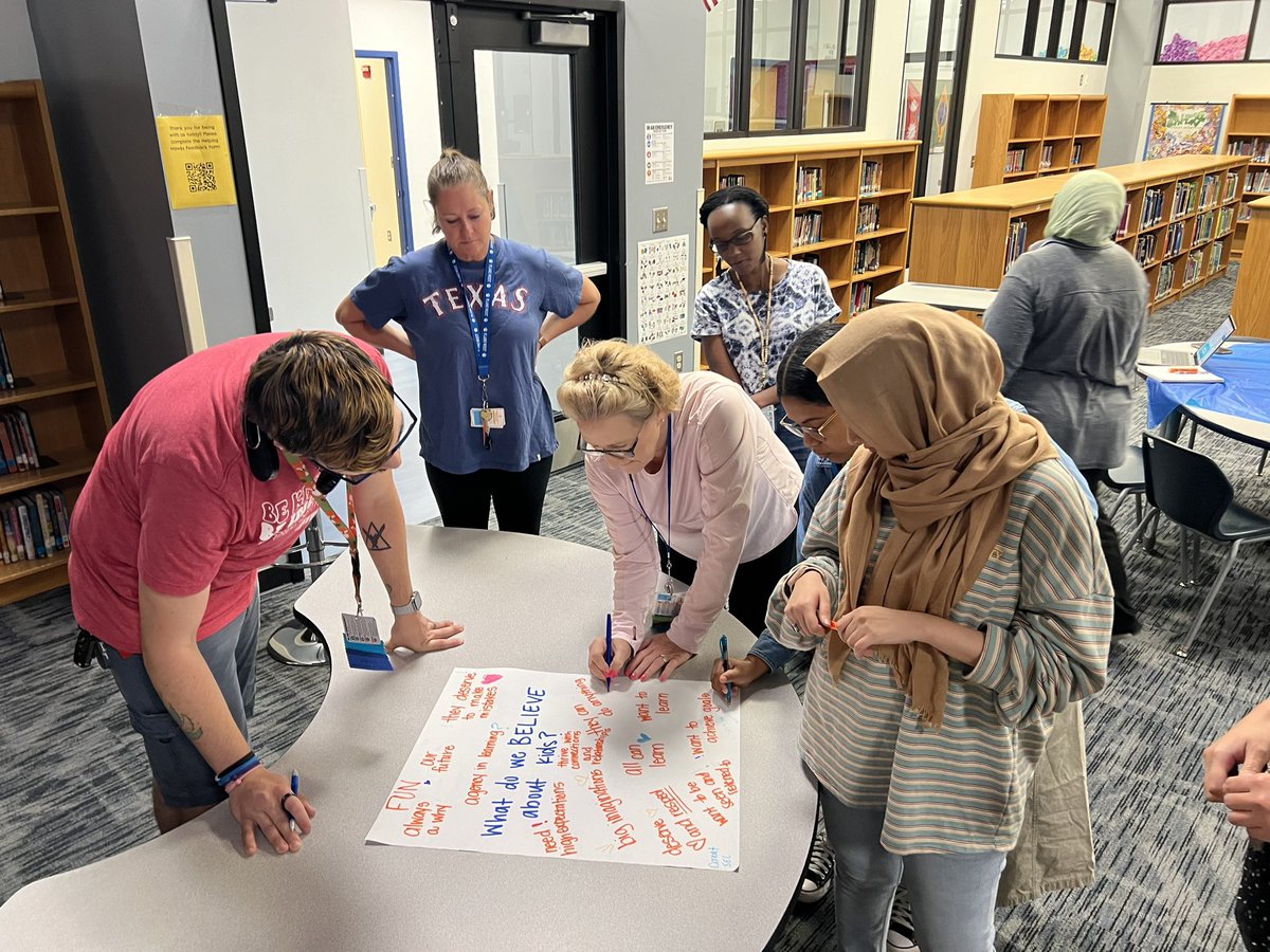 LJWilliams33's tweet photo. Preseason training continues at @HuffmanHawksPYP with the K-5 special teams diving into small group instruction and using the district “plays” to enhance our “teamwork” to ensure a successful season. #TeamPlanoISD #WeLearnWednesday https://t.co/1S2qiBDdzf