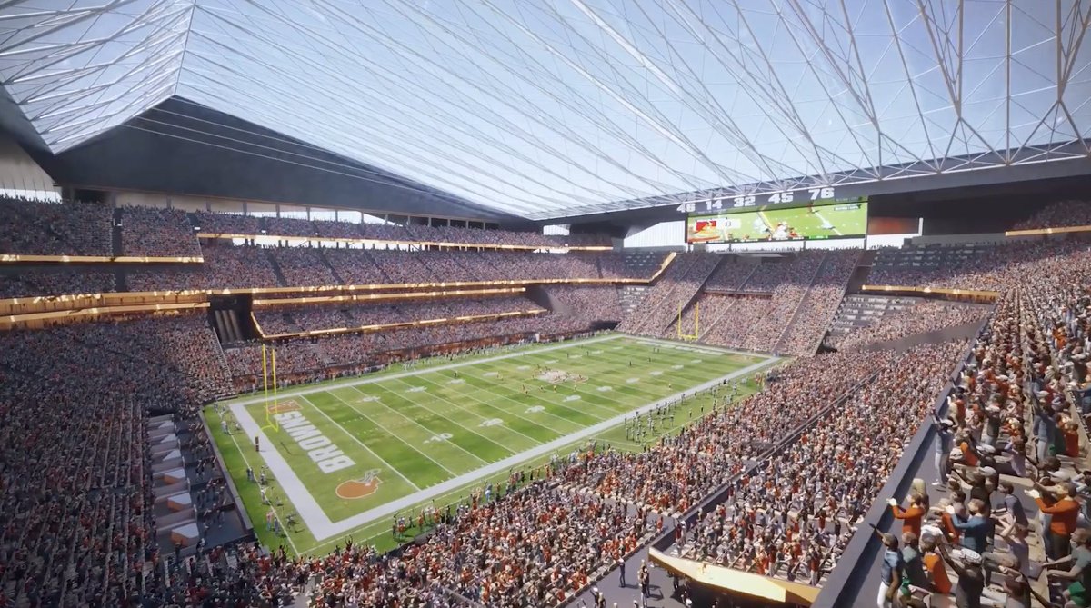 SInow's tweet photo. The Browns revealed their vision of a new dome stadium in Brook Park 👀

(via @Browns) https://t.co/BTpTtJ1Vkz