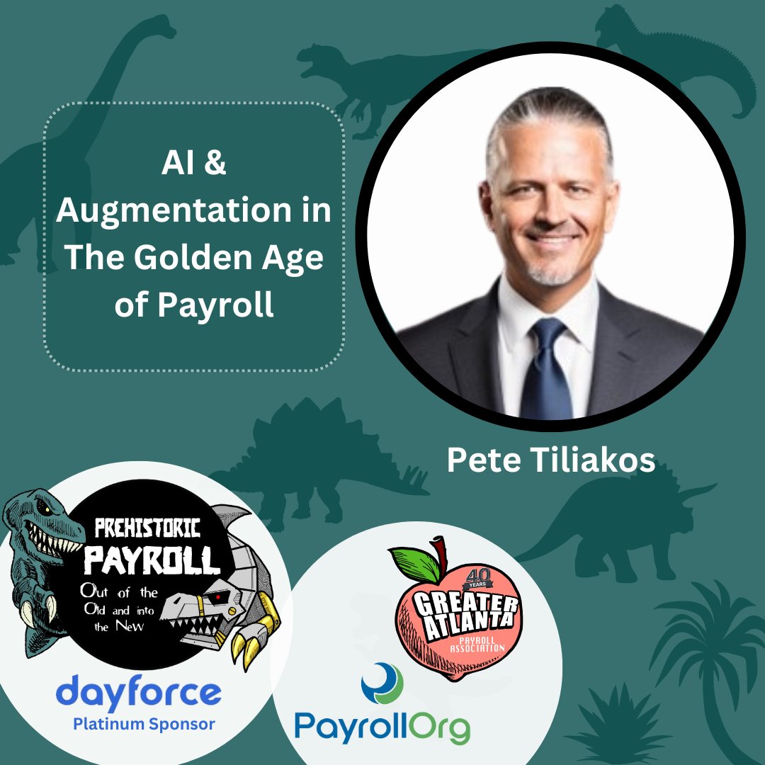 APA_ATL's tweet photo. Join industry analyst and strategic advisor Pete A. Tiliakos for a peek into the future of payroll at #gapaycon.
https://t.co/DNEK9khFEX https://t.co/gN3cYkx562
