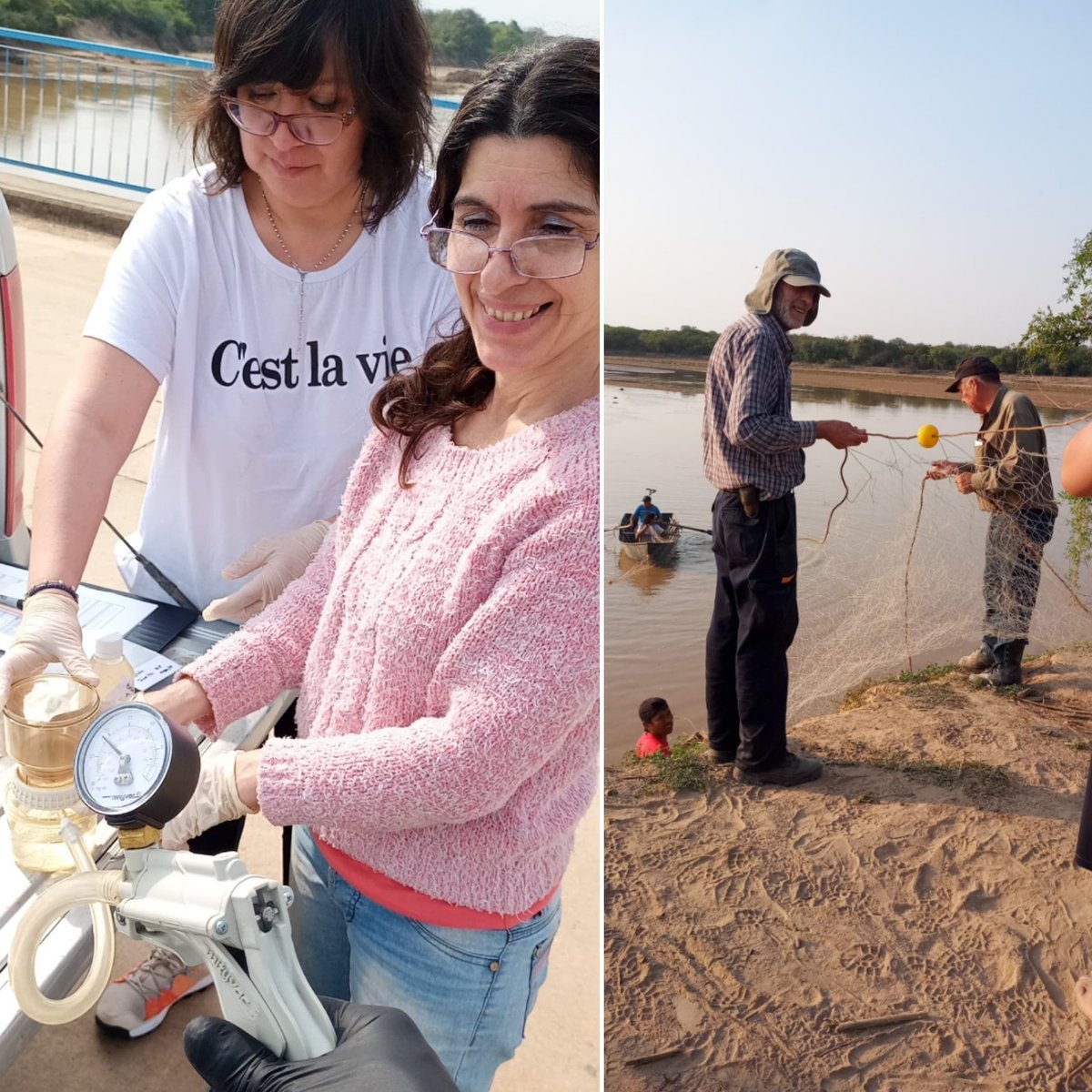 ArgCuencas's tweet photo. Monitoreo de Biota, calidad de aguas y sedimentos en el río Pilcomayo, Recursos Hídricos de Nación y de la provincia de #Salta, en el marco del Programa de Cuencas del Noroeste Argentino, #SSRH/@cohife1 https://t.co/73EL0VU9TD