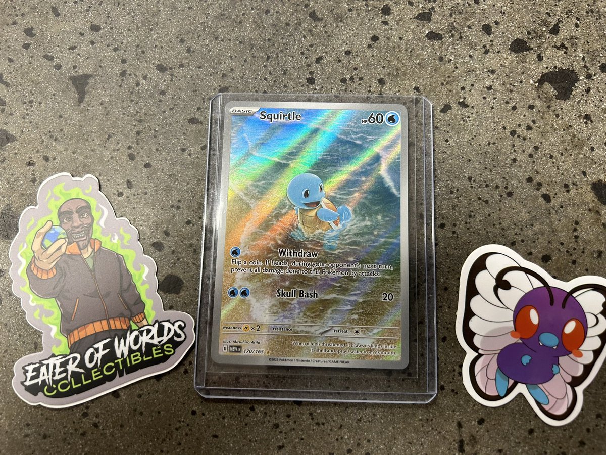 Big big shoutout to <a href="/ALpez420/">AL (Eater of Worlds Collectibles)</a> for the phenomenal deal on Squirtle. Puts me at 189/207 for my 151 set. Awesome awesome seller. Thanks again!!!