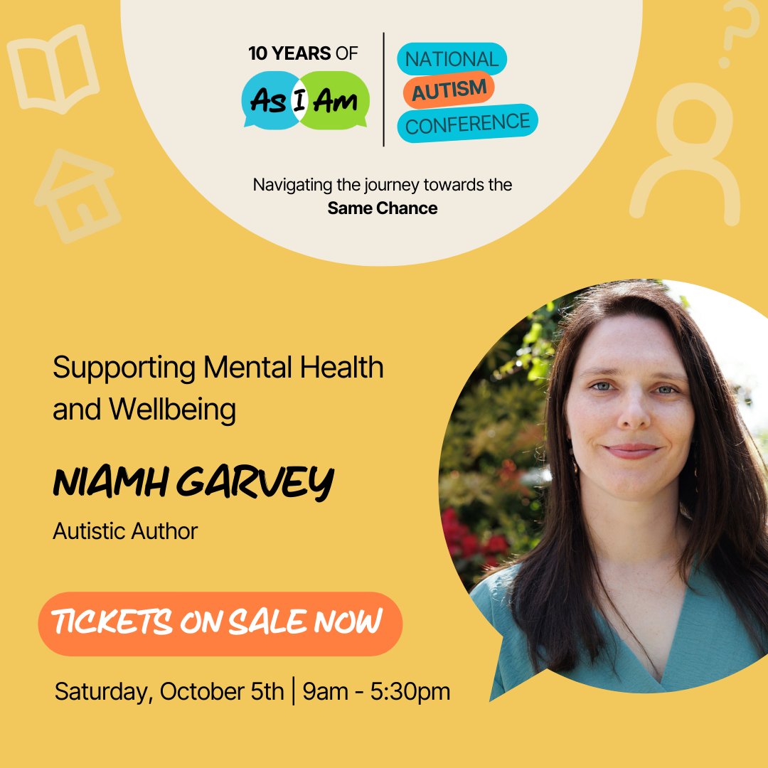 We are delighted to announce our next breakout session for our Annual Conference in October. This session is called 'Supporting Mental Health and Wellbeing' and will be led by author Niamh Garvey.

Tickets available here 🎫 eventbrite.ie/e/asiam-confer… 🎫